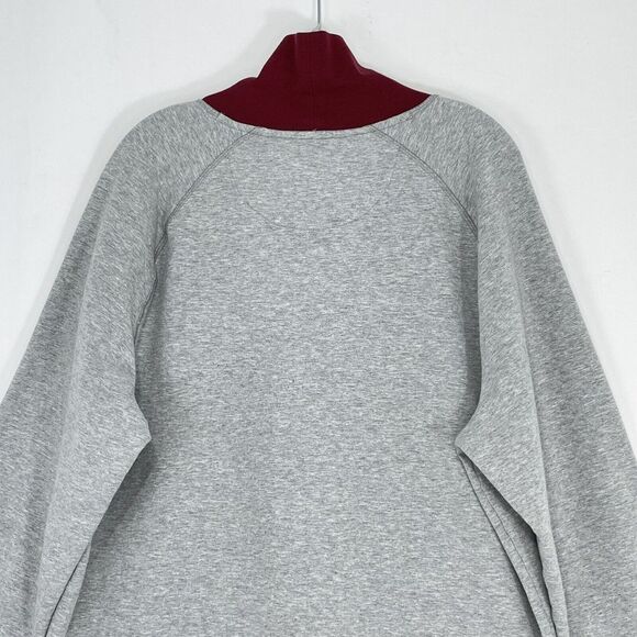 Mens Turtleneck Fleece Sweatshirt XLarge in Soft Grey Heather Club Room - Picture 5 of 16